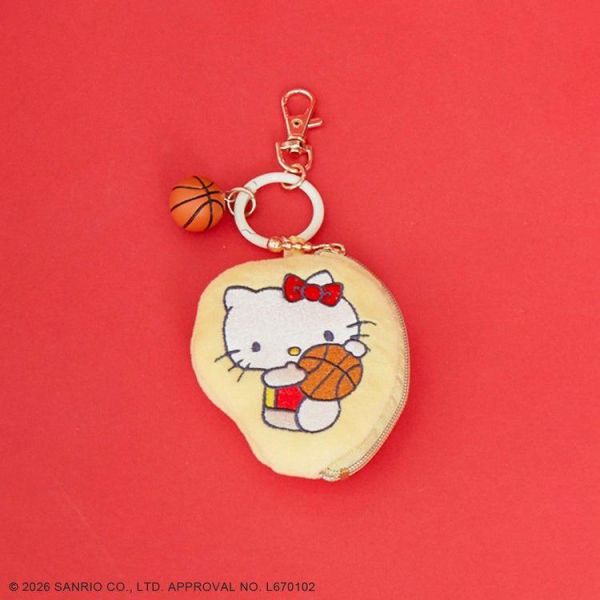 Hello Kitty 運動系列  籃球迷你收納包吊飾 