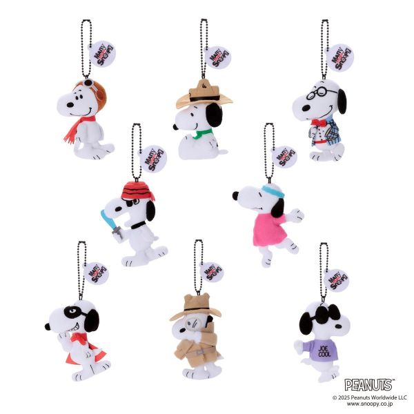 peanuts 史努比變裝毛絨扁扁玩偶吊飾盲盒 