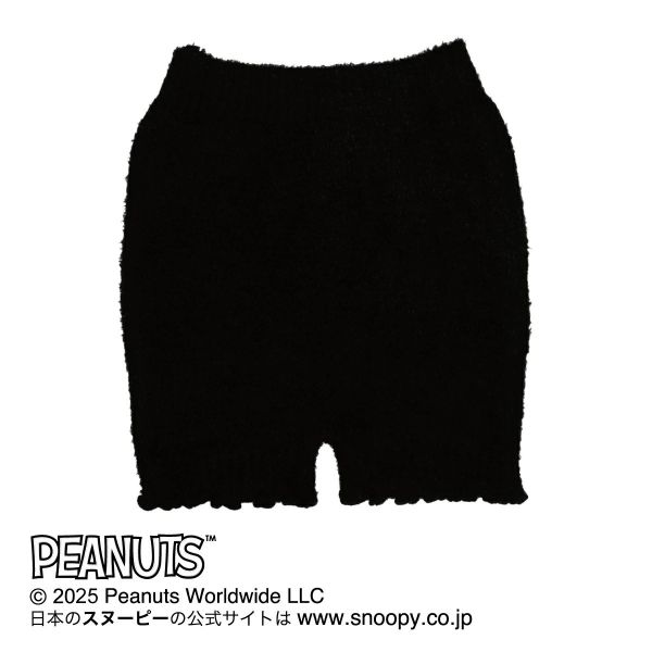 史努比居家保暖毛絨短褲 