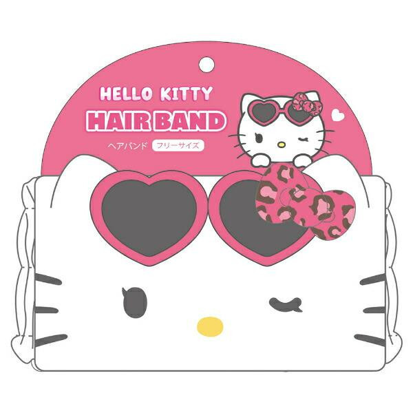 ts-fa kitty豹紋墨鏡洗臉髮帶 