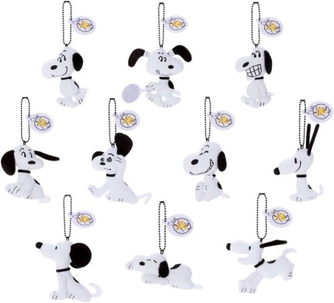 peanuts 史努比75週年復古毛絨扁扁玩偶吊飾盲盒 