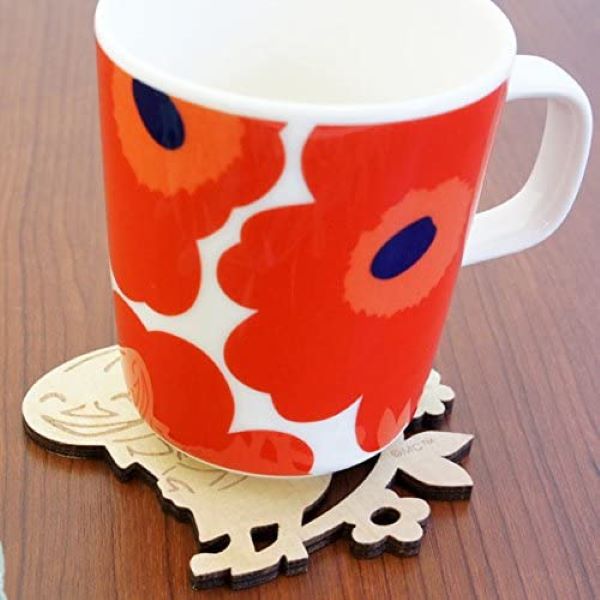 moomin 嚕嚕米天然木雕杯墊 