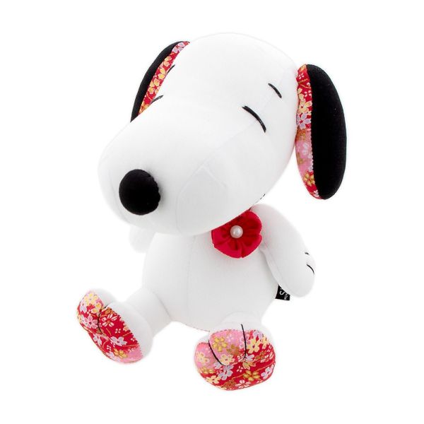 史努比茶屋 京都限定 和風小花布玩偶 