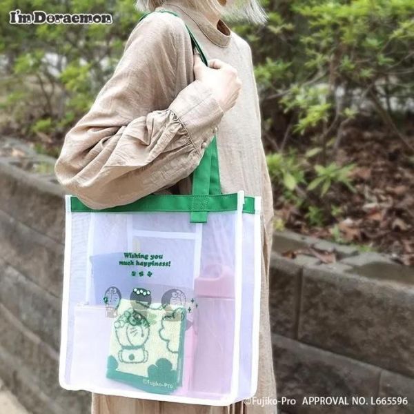 I’m Doraemon｜四葉草系列透視網狀手提袋 