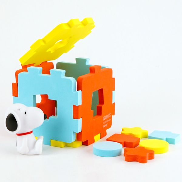 史努比 拼圖安全洗澡玩具 