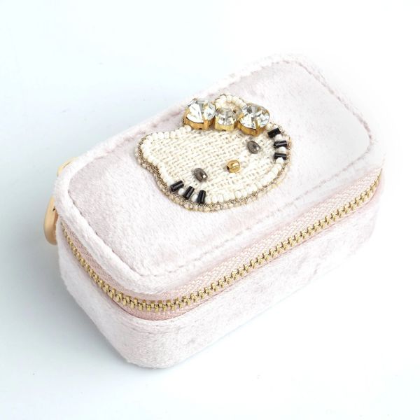 Mayglobe kitty串珠水鑽迷你飾品盒 