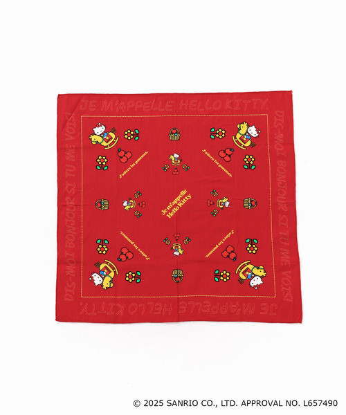 Hello Kitty × SLOBE IENA 聯名復古風萬用絲巾 