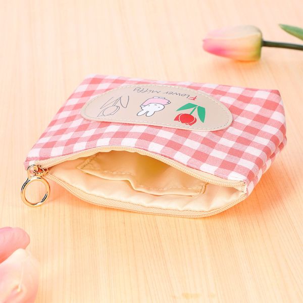 Flower Miffy 鬱金香格紋收納包 