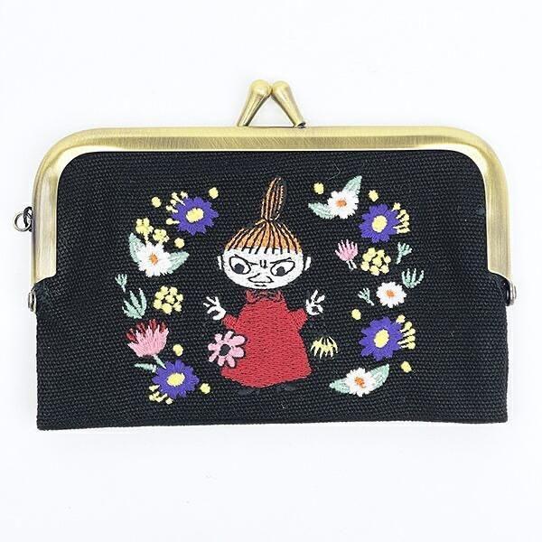 MOOMIN 迷你刺繡口金長夾 