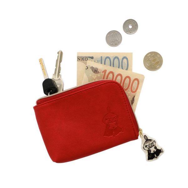 Moomin L型皮革短夾 