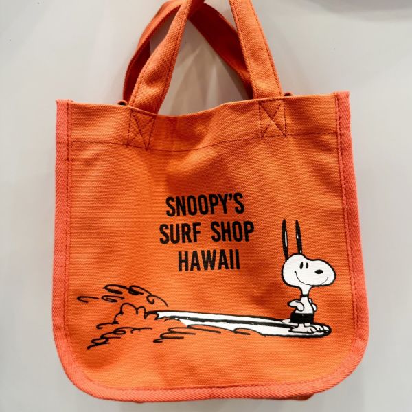 Snoopy surf shop 帆布手提斜揹袋 三款 