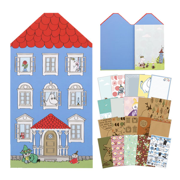 sun-star X Moomin 房屋造型插畫信紙組 