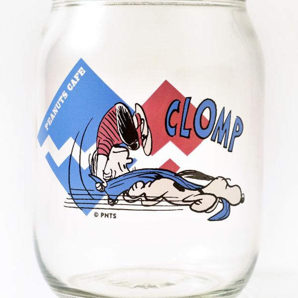 Peanuts cafe 60年代復古玻璃罐(clomp) 