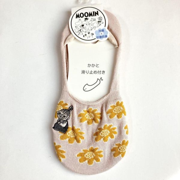 小不點冷感抗菌花朵隱形襪 