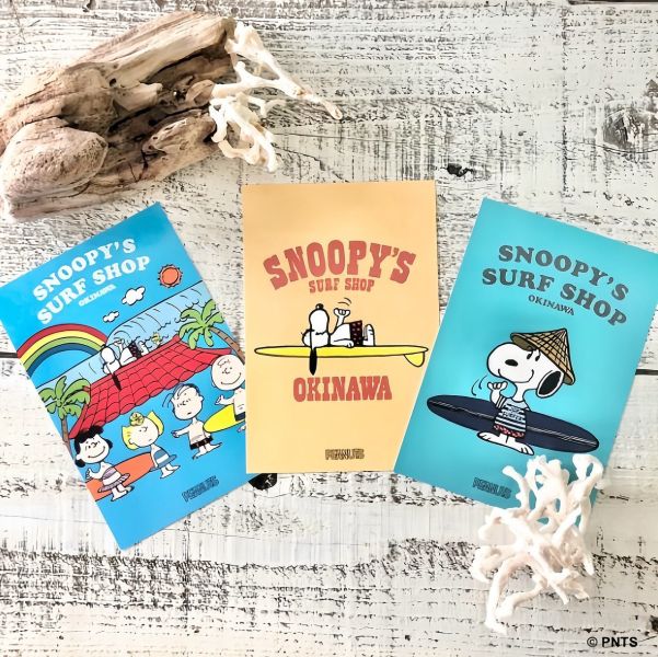 Snoopy surf shop沖繩限定 史努比衝浪明信片 