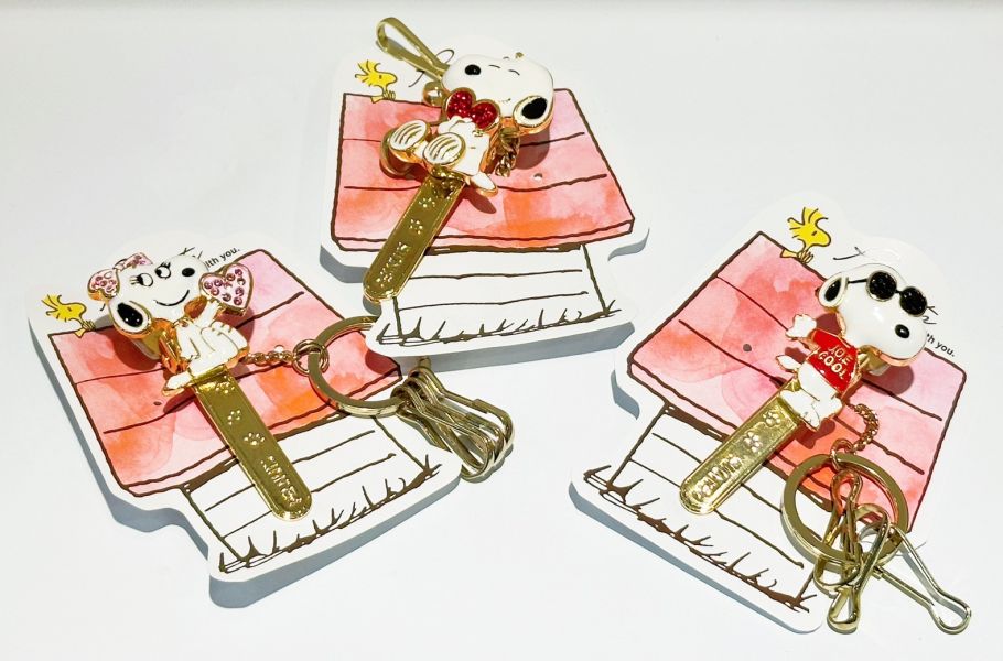 史努比 立體新型鑰匙扣 “Bag Key Clip” 