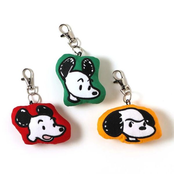 Peanuts cafe 史努比52年大頭抱枕鑰匙圈(橘) 
