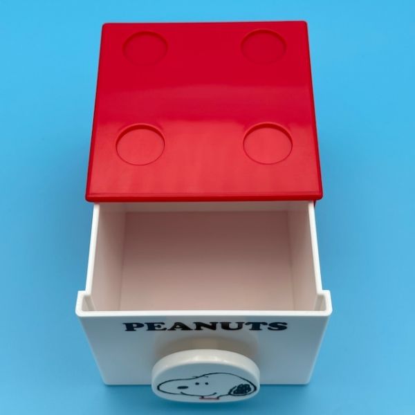 Snoopy 方形可層疊桌上收納盒 