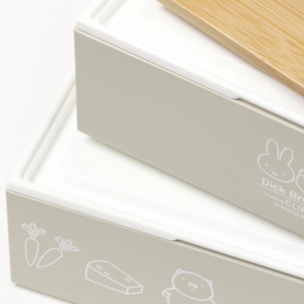 studio CLIP X Miffy 招福日式竹蓋便當盒 