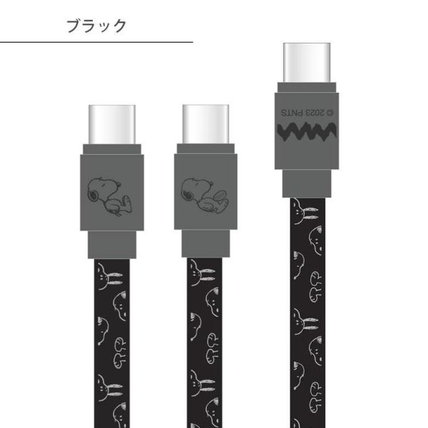 SNOOPY Type-C to Type-C 充電線 