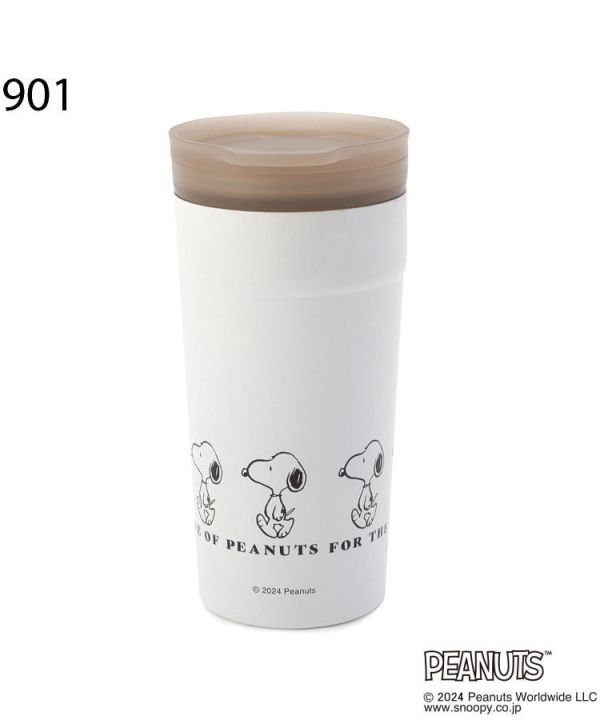 CCP 史努比走路兩用不銹鋼保溫杯350ml(白) 