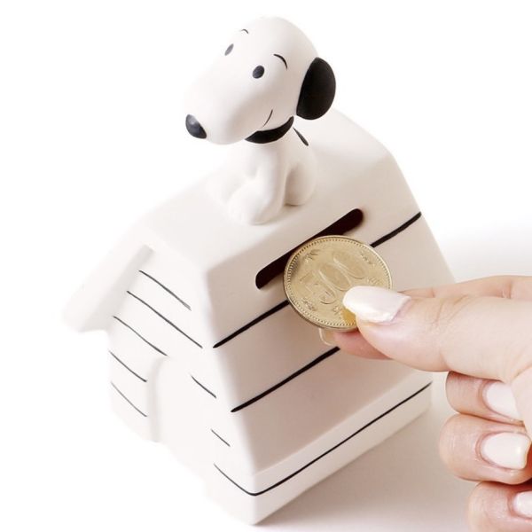 PEANUTS Cafe 史努比小屋造型存錢筒 