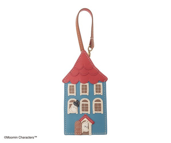 genten x Moomin 牛皮革鑰匙包 (房子) 
