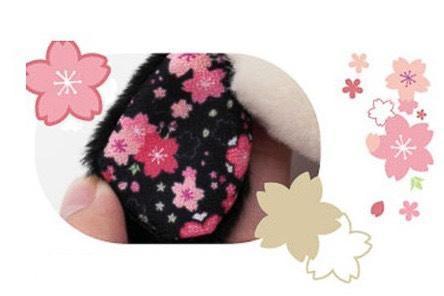 nakajima 歐拉夫櫻花耳毛絨玩偶登山口吊飾環保袋 