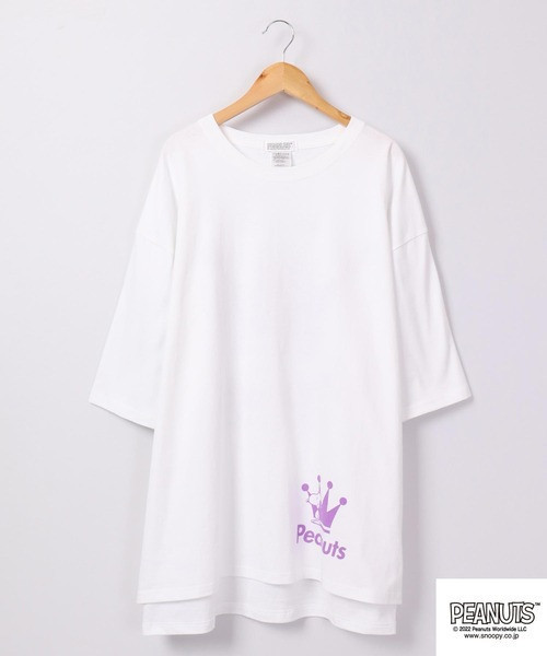 PEANUTS 紫色皇冠夢想T 