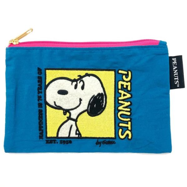 PEANUTS 75週年刺繡七彩收納包 