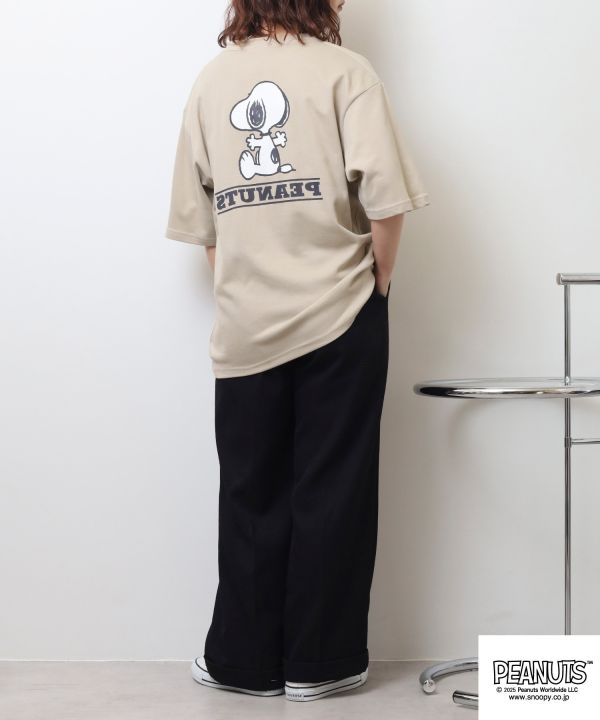 PEANUTS Snoopy 接觸冷感半袖T恤 