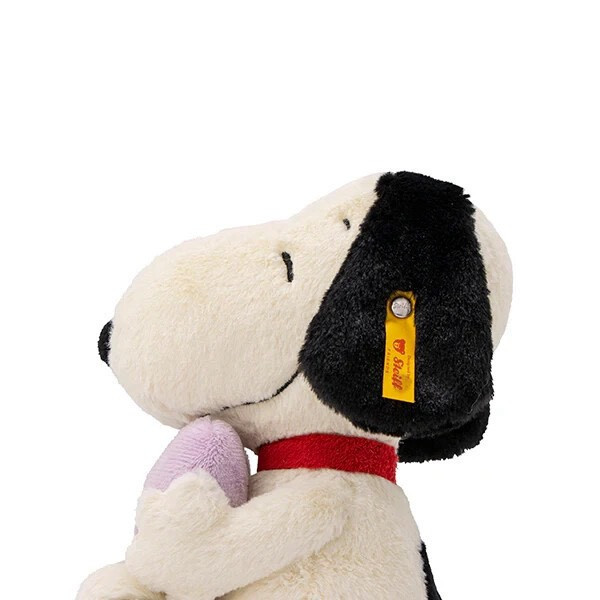 Steiff 史努比抱紫愛心毛絨玩偶22cm 