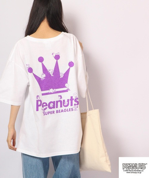 PEANUTS 紫色皇冠夢想T 