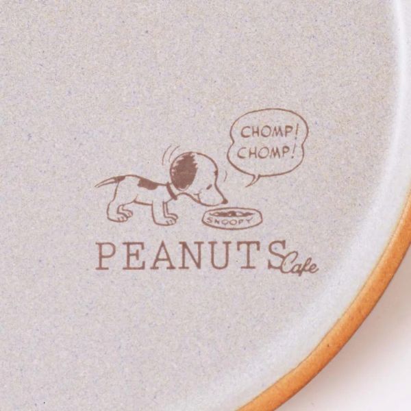 Peanuts Cafe史努比復古釉面陶瓷圓盤S(灰) 