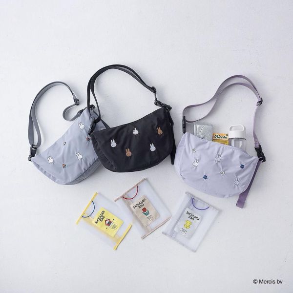 SOLEIL Miffy 輕量防水可收納彎月包 