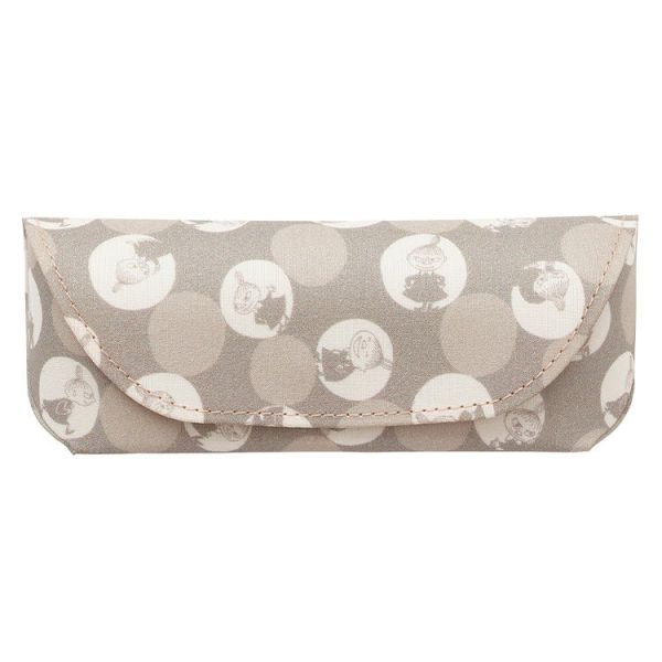 Moomin 春季花卉、圓點 時尚眼鏡盒 