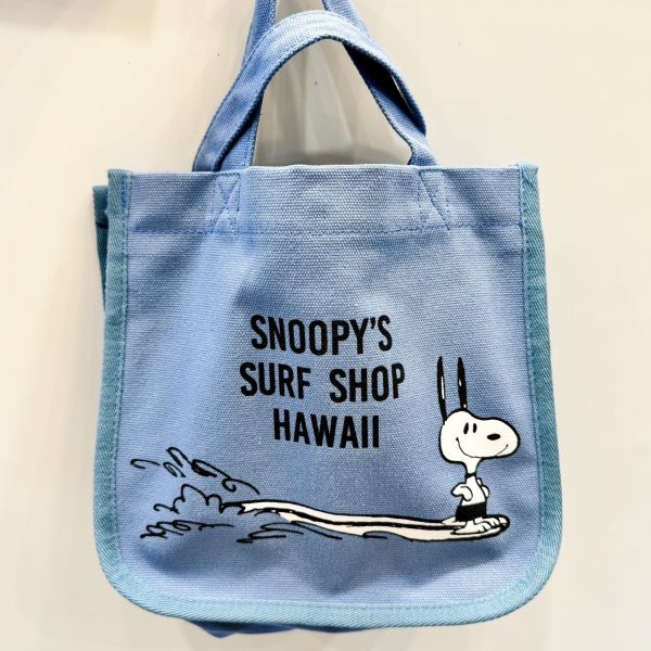 Snoopy surf shop 帆布手提斜揹袋 三款 