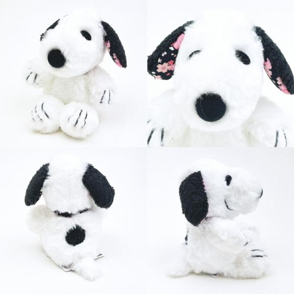 nakajima 史努比櫻花耳毛絨沙包玩偶/吊飾 