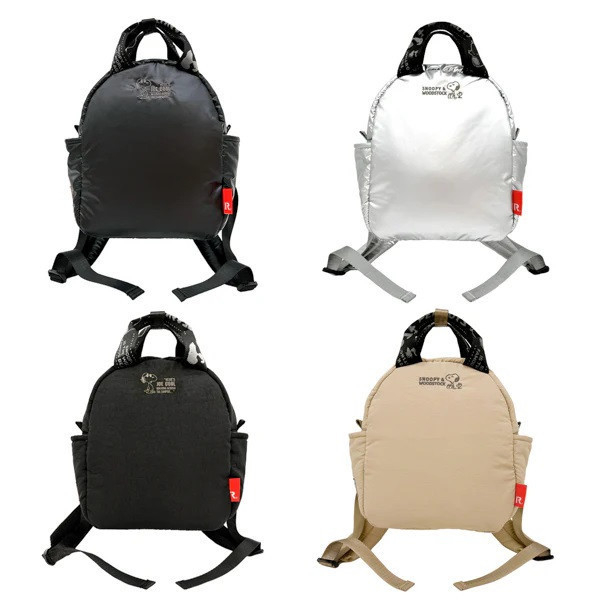 Rootote JoeCool/史努比蹋客刺繡鋪棉後背包 