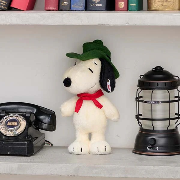 steiff 德國金耳釦 x snoopy 日本限定 小獵犬童子軍 羊毛手工玩偶 