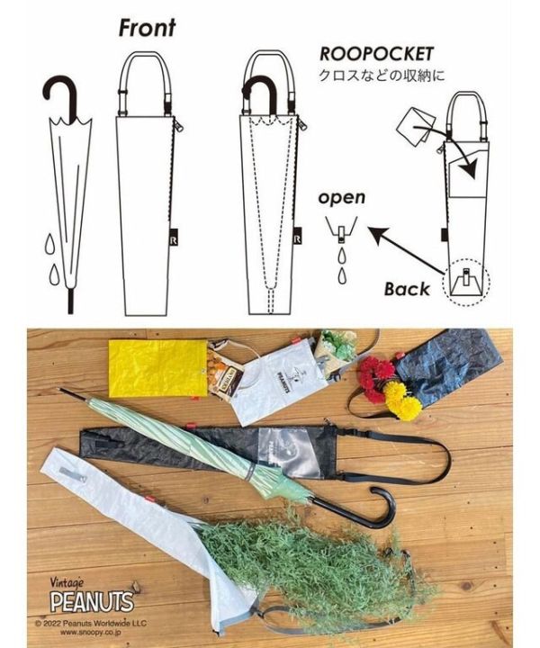 ROOTOTE 史努比雨傘手提包袋 (兩色) 