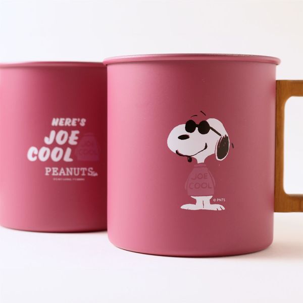 PEANUTS Cafe Joe Cool 不鏽鋼木柄馬克杯 