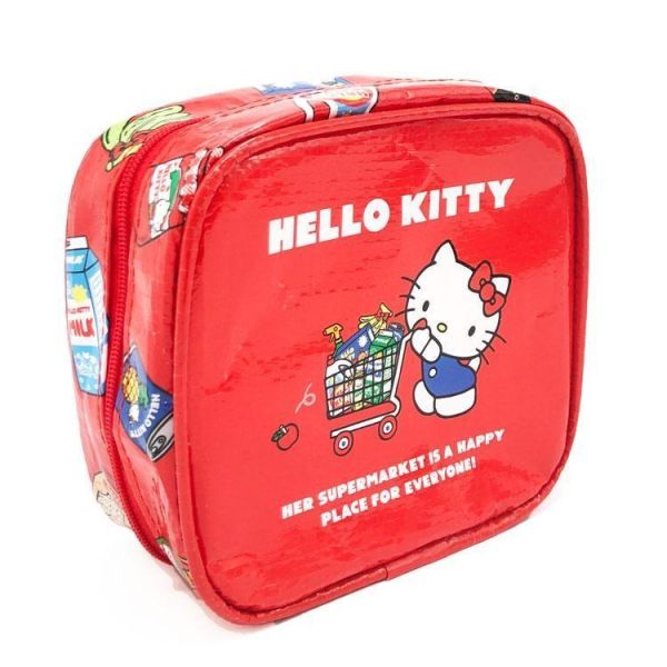 Hello Kitty 復古超市方形收納包 