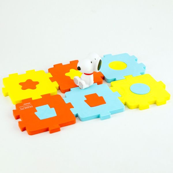 史努比 拼圖安全洗澡玩具 