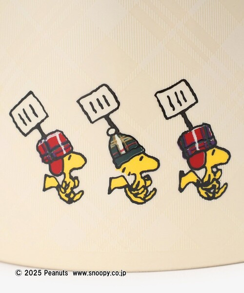 AT 史努比/歐拉夫穿格紋厚外套馬克杯 