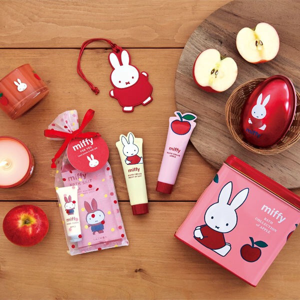 Miffy FOR YOU 蘋果香氛護手霜＆入浴鹽禮袋組 