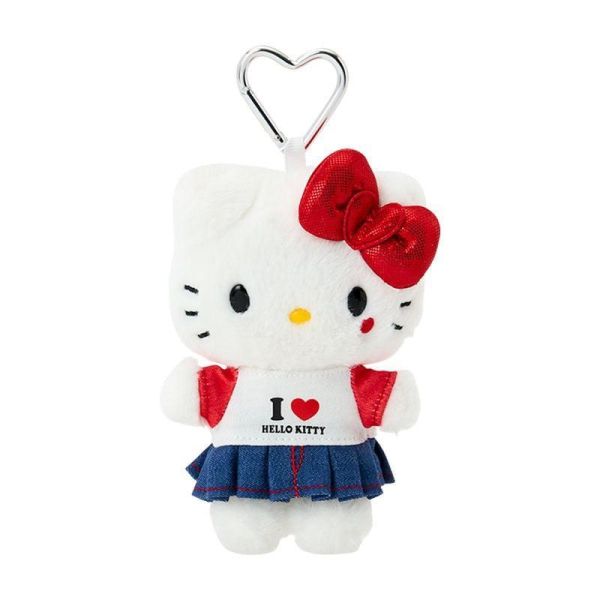 Hello Kitty「I LOVE SANRIO CHARACTERS」愛心扣娃娃吊飾 