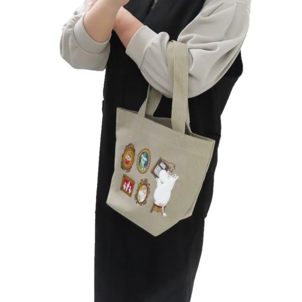 丸真 刺繡moomin多角色相框手提包 