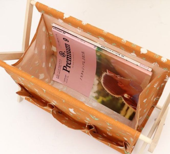 TOYO CASE 滿版小不點鬱金香摺疊帆布收納籃 