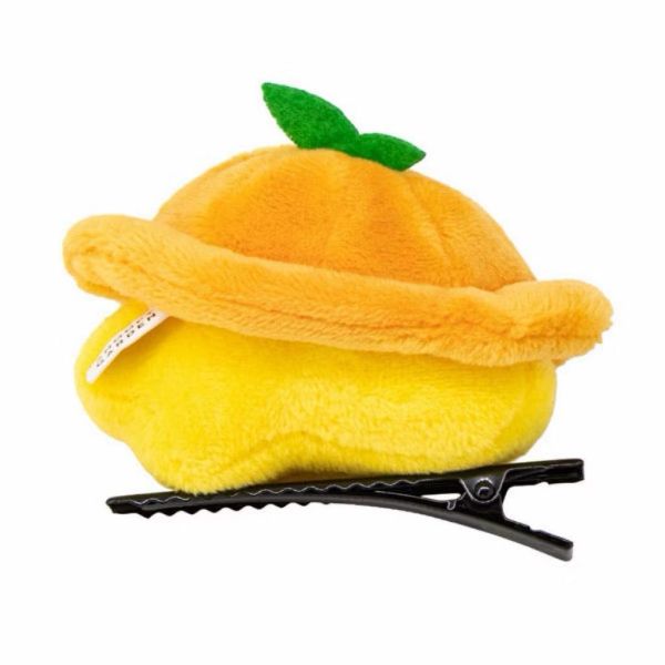 Garden 濟州島塌克大頭戴橘子帽玩偶髮夾 